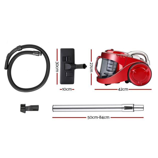 Buy Devanti 2200W Bagless Vacuum Cleaner Red discounted | Products On Sale Australia