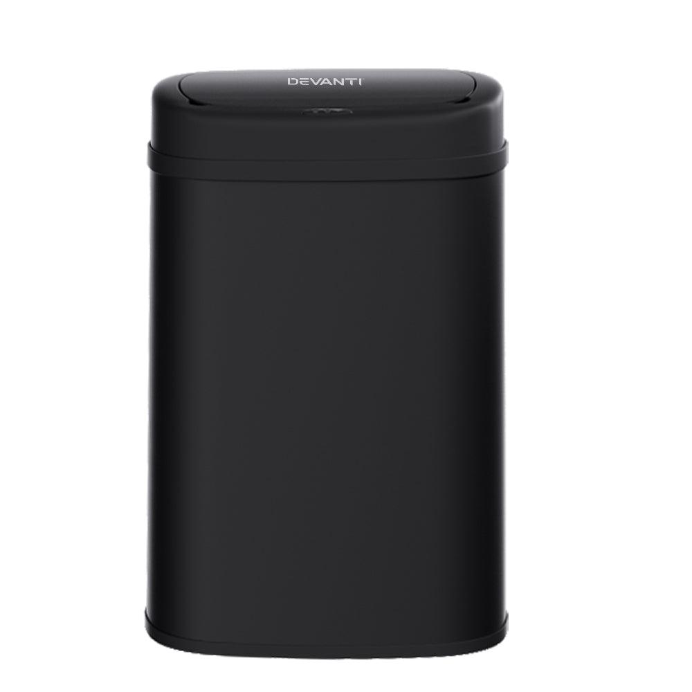 Buy Devanti 50L Sensor Bin Motion Rubbish Automatic Black discounted | Products On Sale Australia