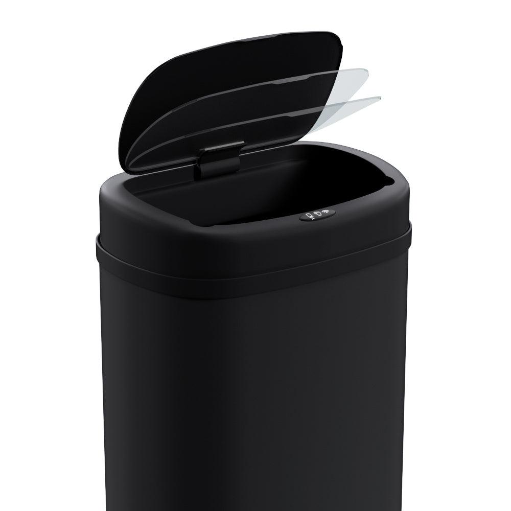 Buy Devanti 50L Sensor Bin Motion Rubbish Automatic Black discounted | Products On Sale Australia