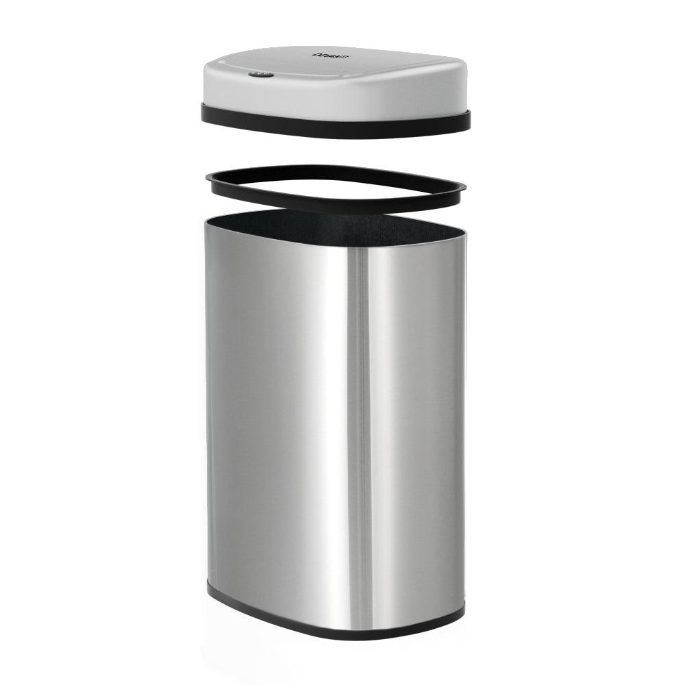 Buy Devanti 50L Sensor Bin Motion Rubbish Automatic Silver discounted | Products On Sale Australia