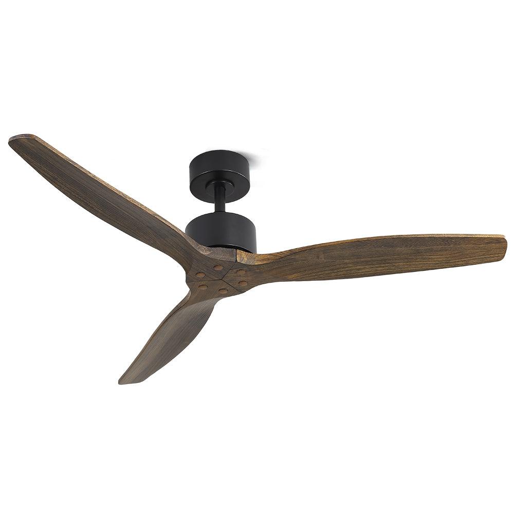 Buy Devanti 52'' Ceiling Fan AC Motor 3 Blades w/Remote - Dark Wood discounted | Products On Sale Australia