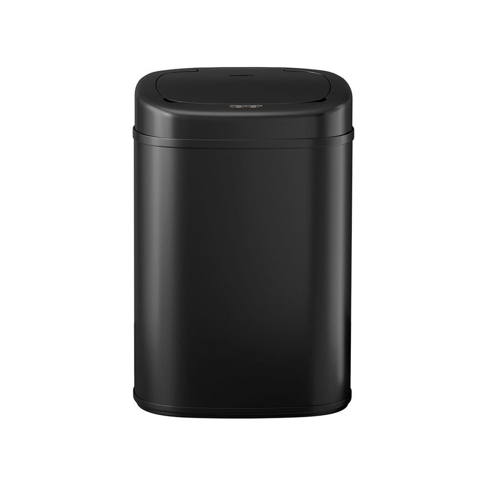 Buy Devanti 82L Motion Sensor Bin Rubbish Automatic Black discounted | Products On Sale Australia