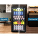 Buy Devanti 98L Bar Fridge Glass Door w/Light Black discounted | Products On Sale Australia