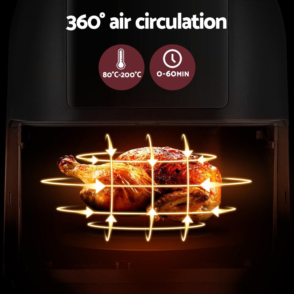 Buy Devanti Air Fryer 8L LCD Fryers discounted | Products On Sale Australia