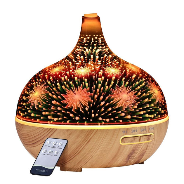 Buy Devanti Aroma Diffuser Aromatherapy 3D Glass 400ml discounted | Products On Sale Australia