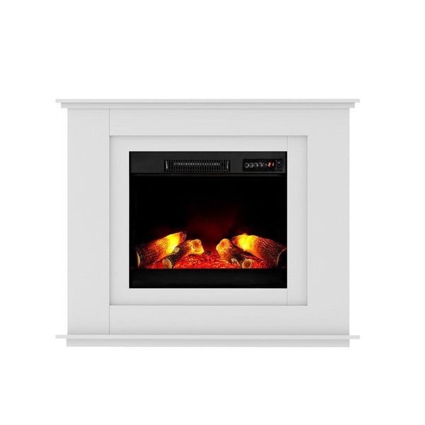 Buy Devanti Electric Fireplace Fire Heater 2000W White | Products On Sale Australia