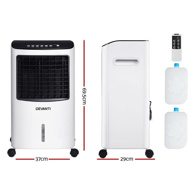 Buy Devanti Evaporative Air Cooler Conditioner 8L discounted | Products On Sale Australia