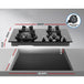 Buy Devanti Gas Cooktop 60cm 4 Burner Black discounted | Products On Sale Australia