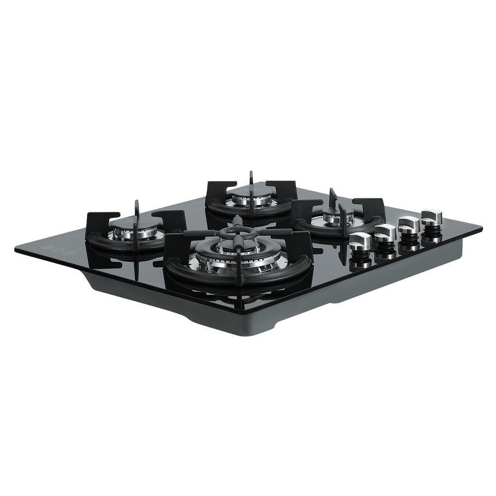 Buy Devanti Gas Cooktop 60cm 4 Burner Black discounted | Products On Sale Australia