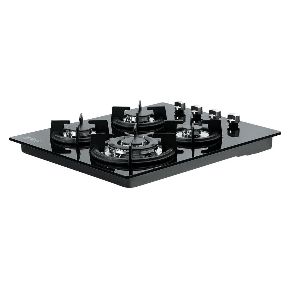 Buy Devanti Gas Cooktop 60cm Stove Hob Black discounted | Products On Sale Australia