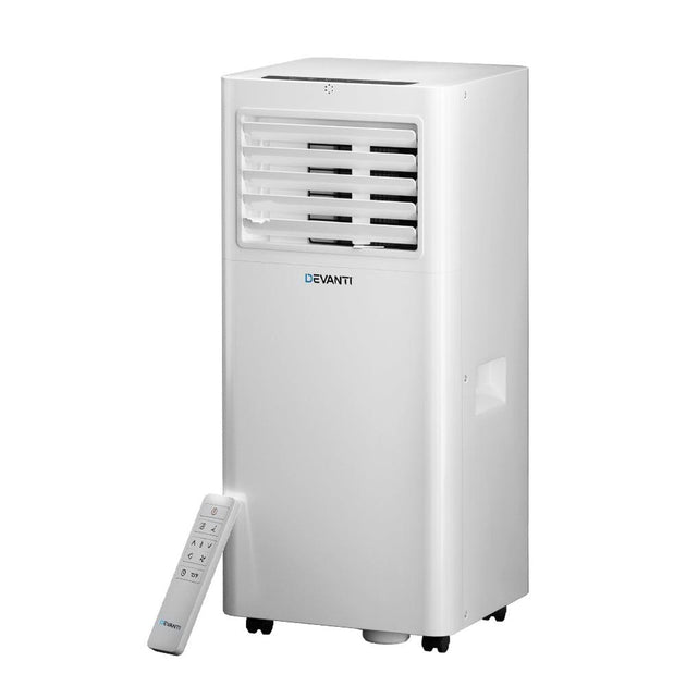 Buy Devanti Portable Air Conditioner 7000BTU Cooling Mobile Fan Cooler Dehumidifier discounted | Products On Sale Australia