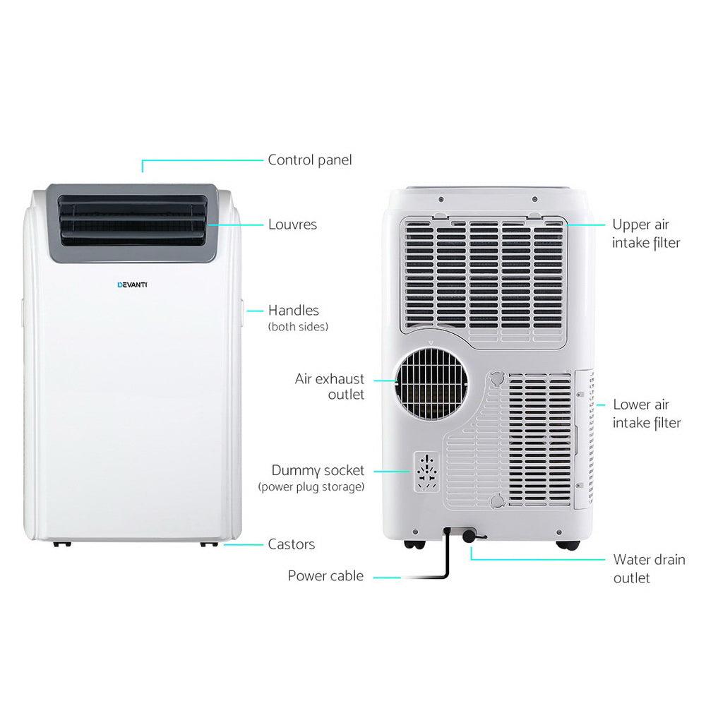 Buy Devanti Portable Air Conditioner WiFi 12000BTU discounted | Products On Sale Australia