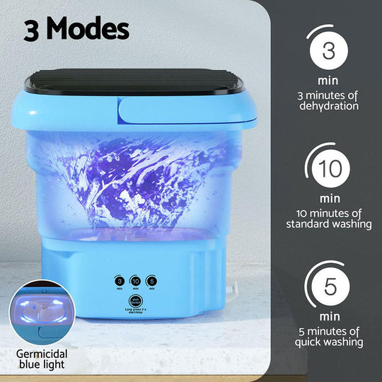 Buy Devanti Portable Washing Machine 4.5L Blue discounted | Products On Sale Australia