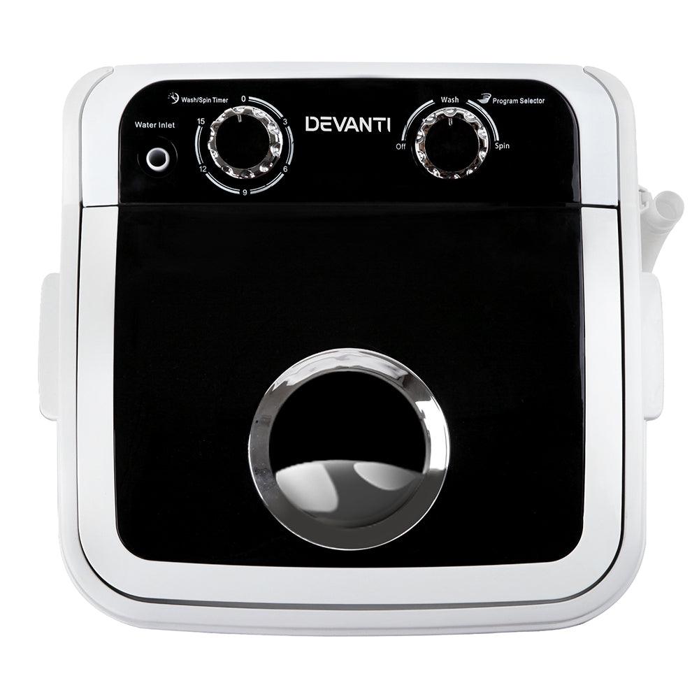 Buy Devanti Portable Washing Machine 4.6KG Black discounted | Products On Sale Australia