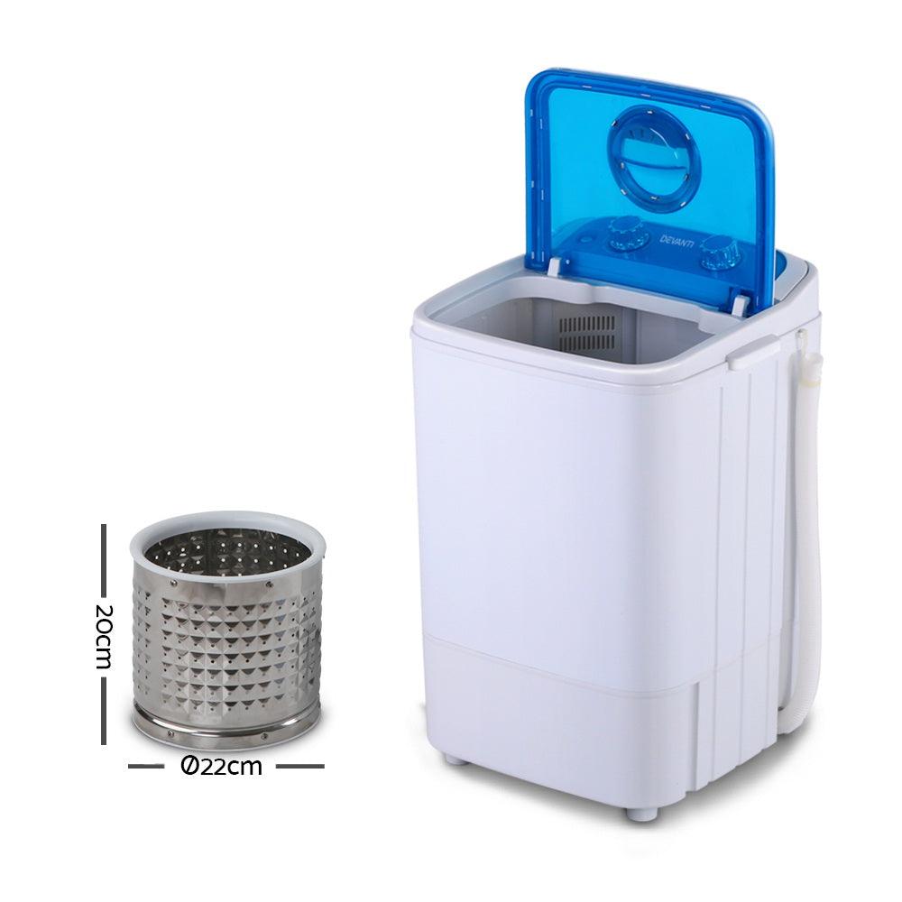 Buy Devanti Portable Washing Machine 4.6KG Blue discounted | Products On Sale Australia