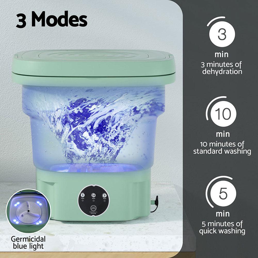 Buy Devanti Portable Washing Machine 8L Green discounted | Products On Sale Australia