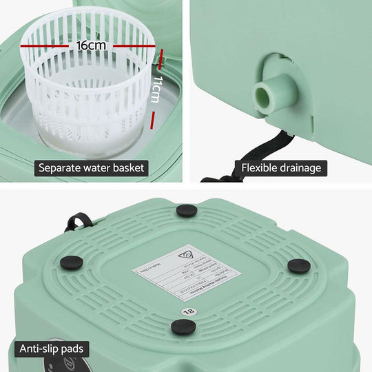 Buy Devanti Portable Washing Machine 8L Green discounted | Products On Sale Australia