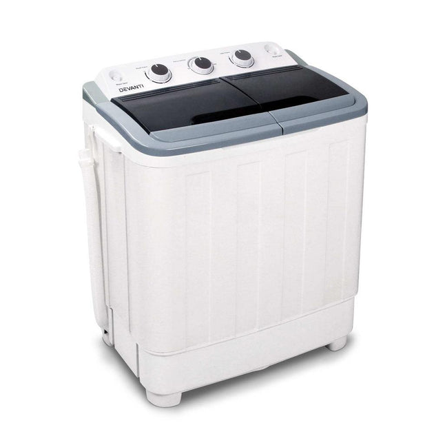 Buy Devanti Portable Washing Machine Twin Tub 5KG White discounted | Products On Sale Australia