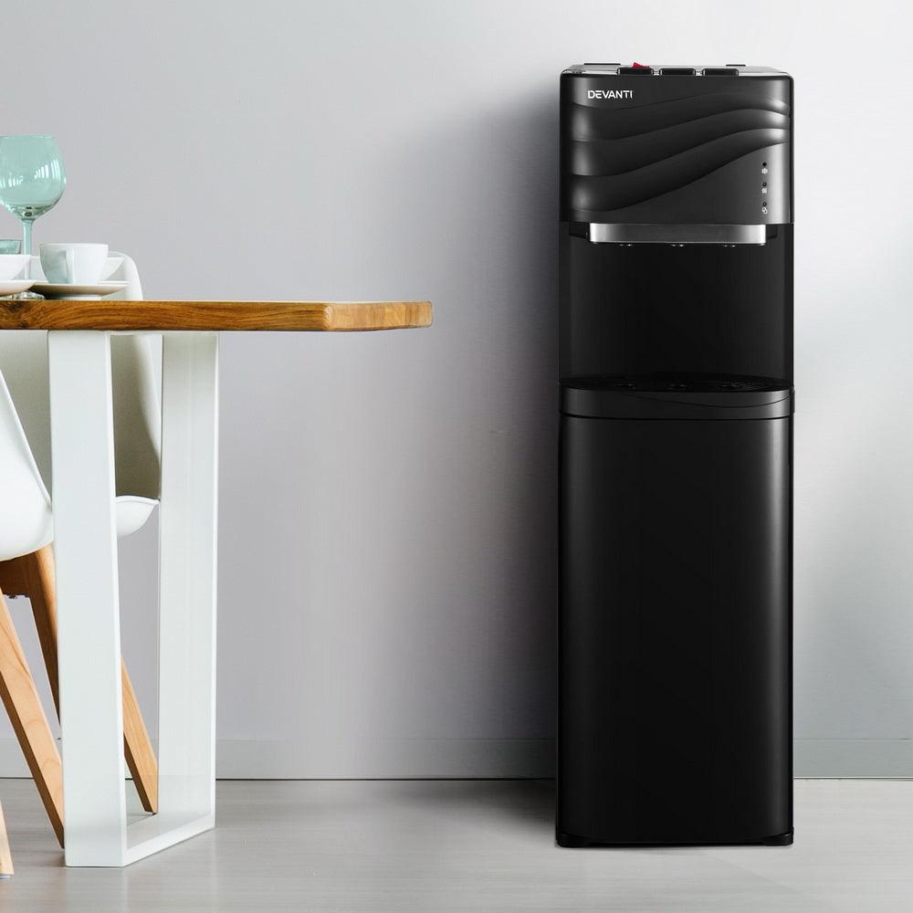 Buy Devanti Water Cooler Dispenser Bottom Load Black discounted | Products On Sale Australia