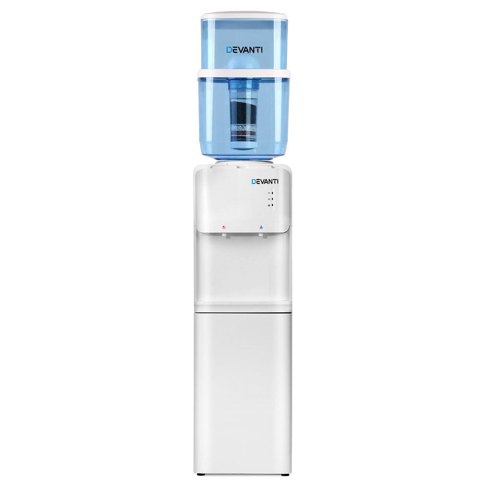 Buy Devanti Water Cooler Dispenser Stand 22L Bottle White discounted | Products On Sale Australia