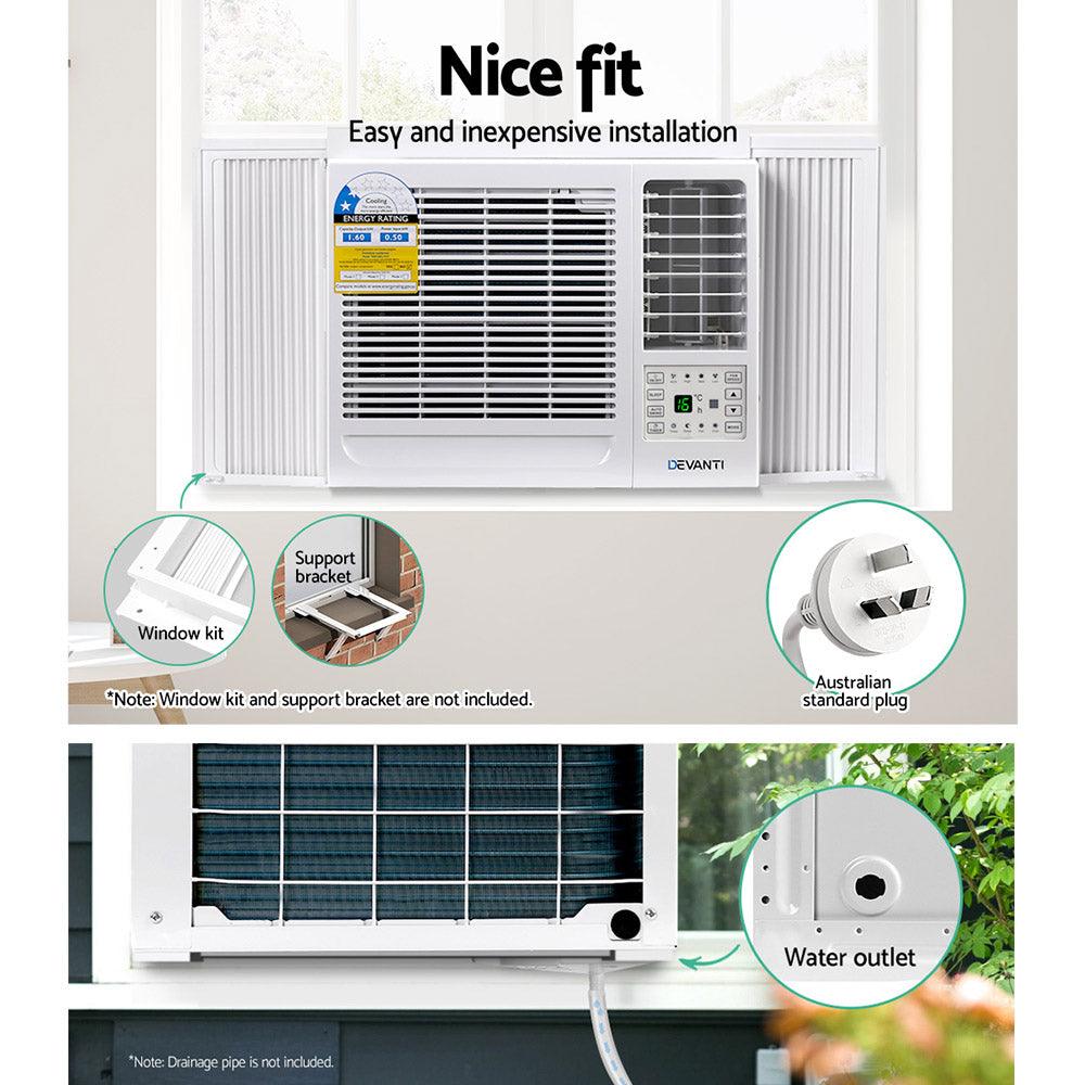 Buy Devanti Window Air Conditioner 1.6kW discounted | Products On Sale Australia