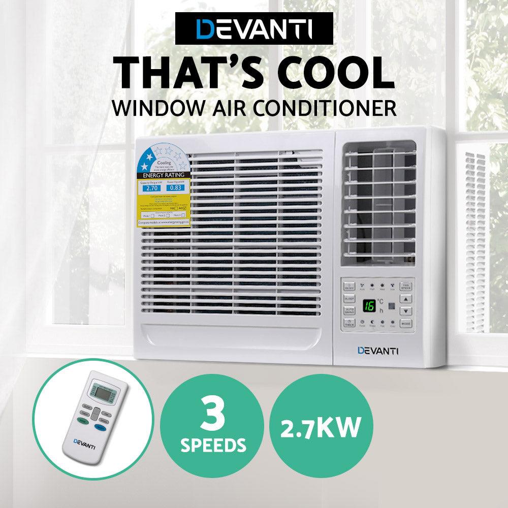 Buy Devanti Window Air Conditioner 2.7kW discounted | Products On Sale Australia