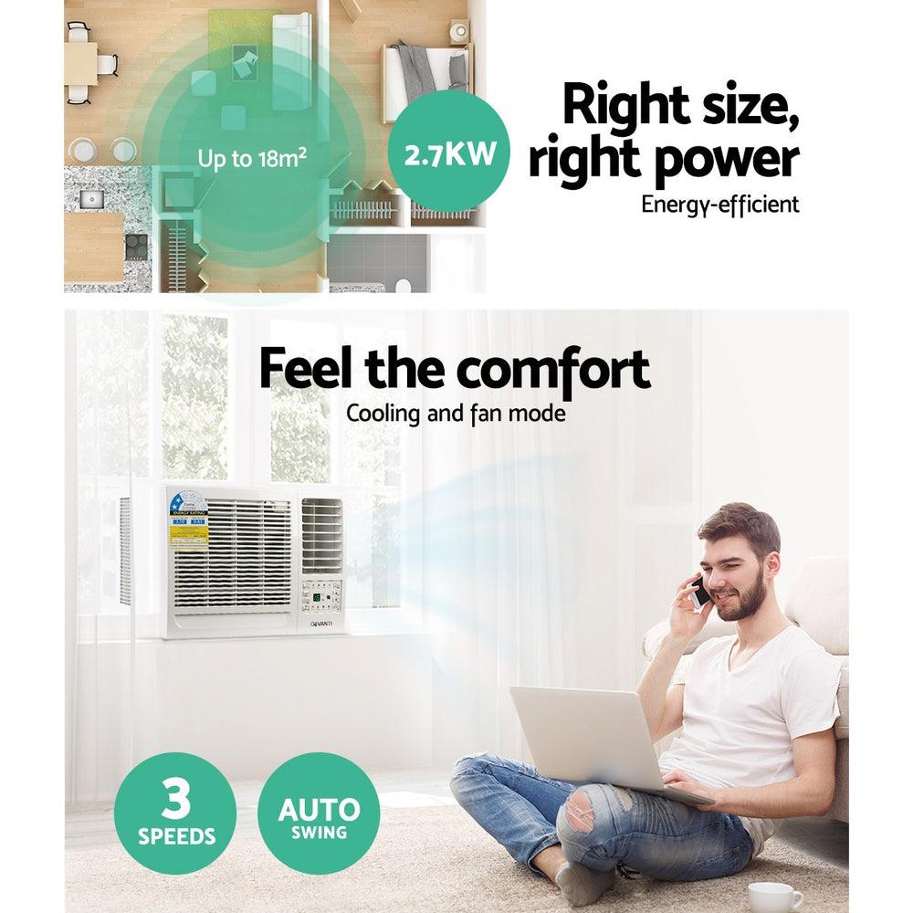 Buy Devanti Window Air Conditioner 2.7kW discounted | Products On Sale Australia