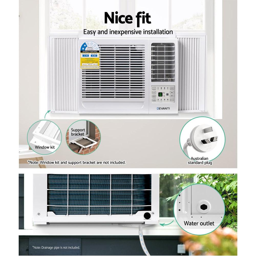 Buy Devanti Window Air Conditioner 2.7kW discounted | Products On Sale Australia