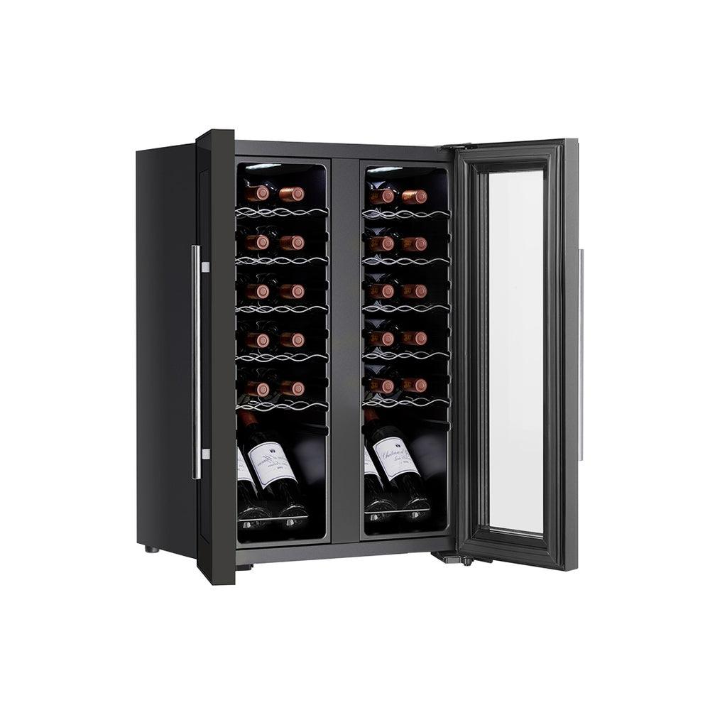 Buy Devanti Wine Cooler Fridge Dual Zone 24 Bottles discounted | Products On Sale Australia