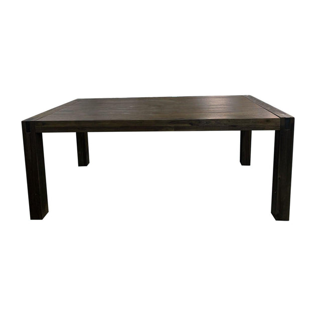 Dining Table 180cm Medium Size with Solid Acacia Wooden Base in Chocolate Colour Products On Sale Australia | Furniture > Dining Category