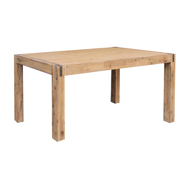 Dining Table 180cm Medium Size with Solid Acacia Wooden Base in Oak Colour Products On Sale Australia | Furniture > Dining Category