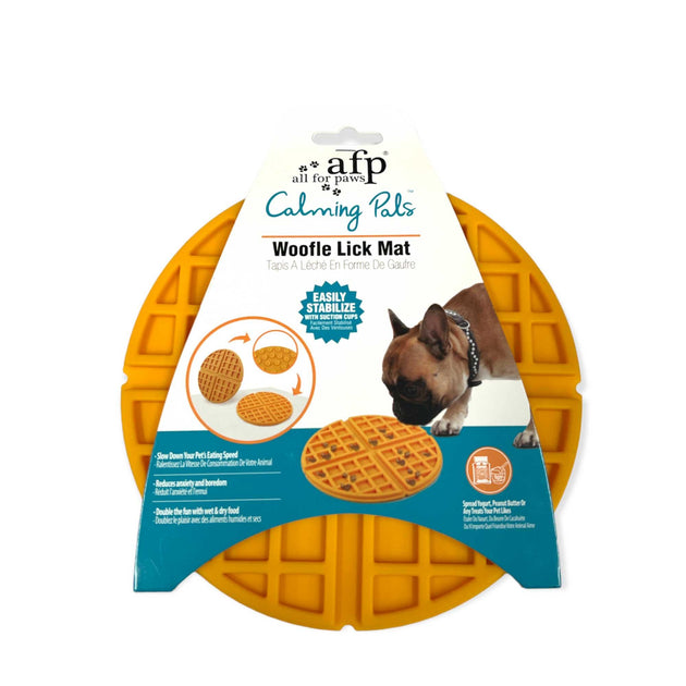 Buy Dog Woofle Lick Mat - Food and Treat Sticky Slow Feeder Pad - Calming Toy discounted | Products On Sale Australia