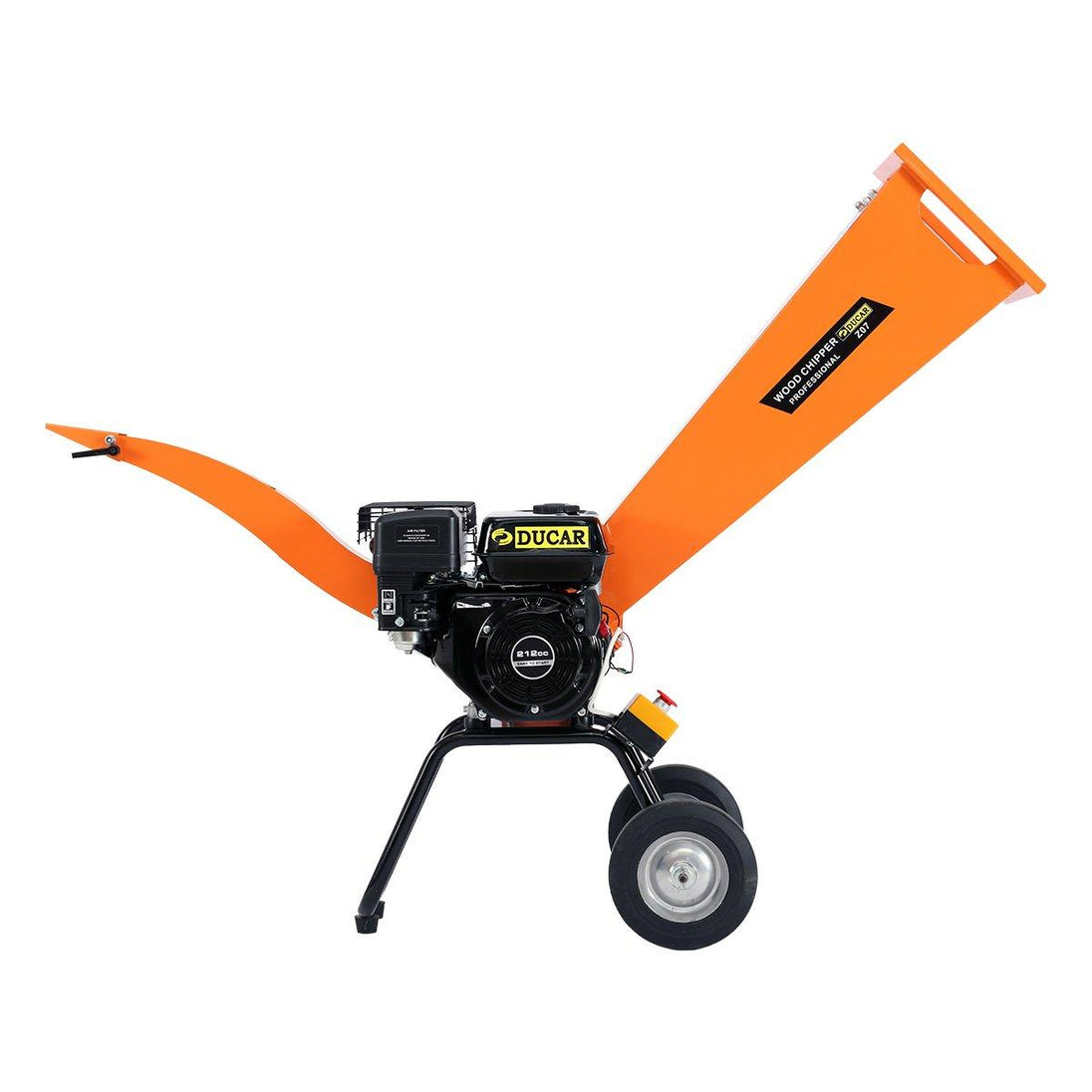 Buy Ducar 7hp Wood Chipper Shredder Mulcher Grinder Petrol Orange discounted | Products On Sale Australia