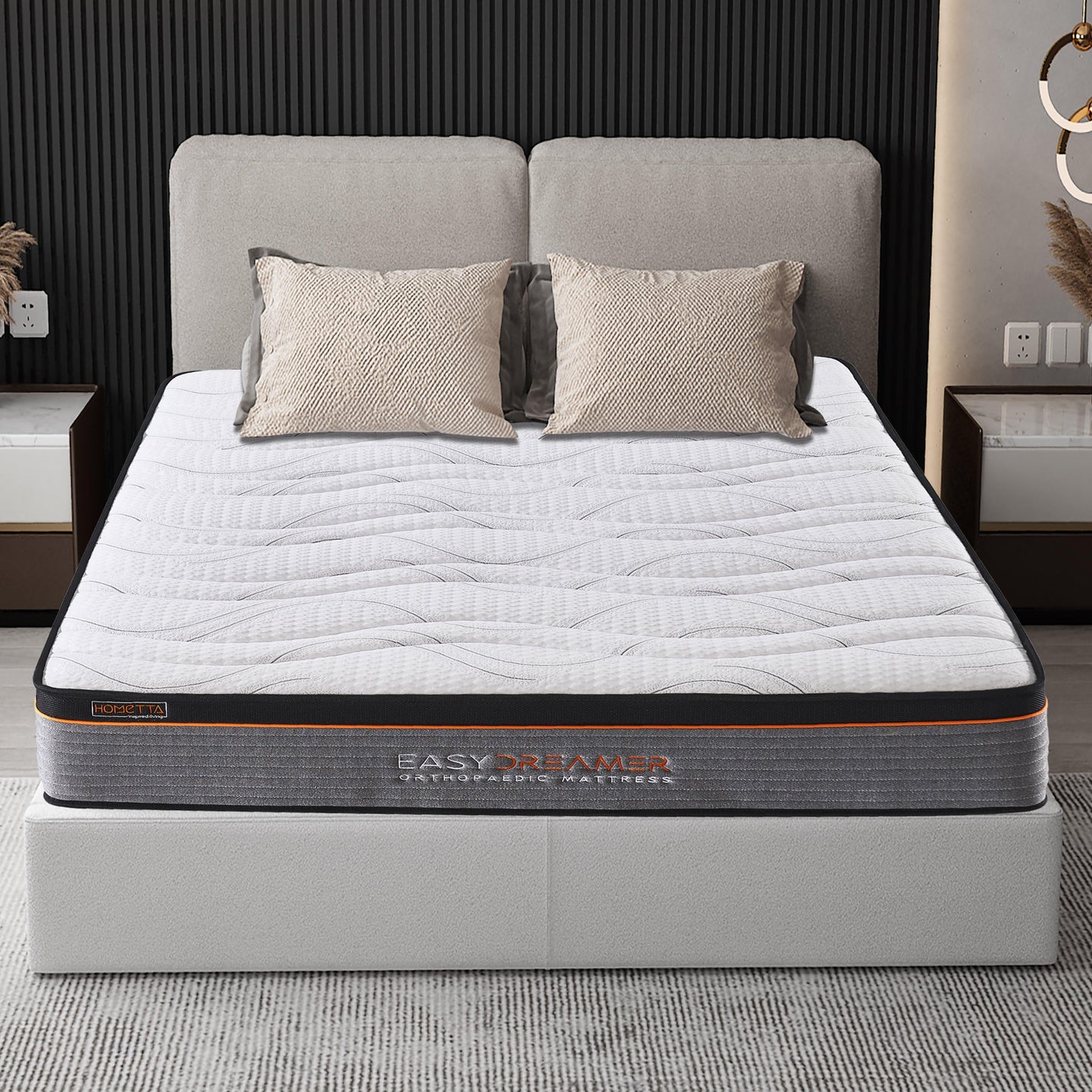 Buy EasyDreamer Orthopaedic Euro Top Pocket Spring Single Mattress discounted | Products On Sale Australia