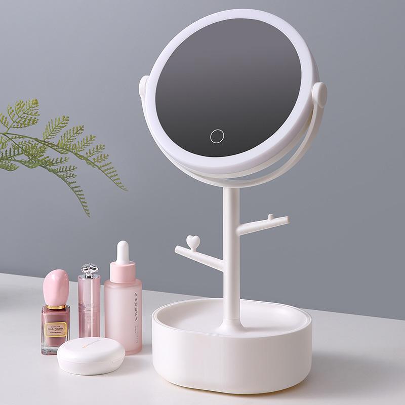 Buy Ecoco Smart LED Light Cosmetic Makeup Mirror USB Touch Screen Home Desk Vanity 360° White discounted | Products On Sale Australia