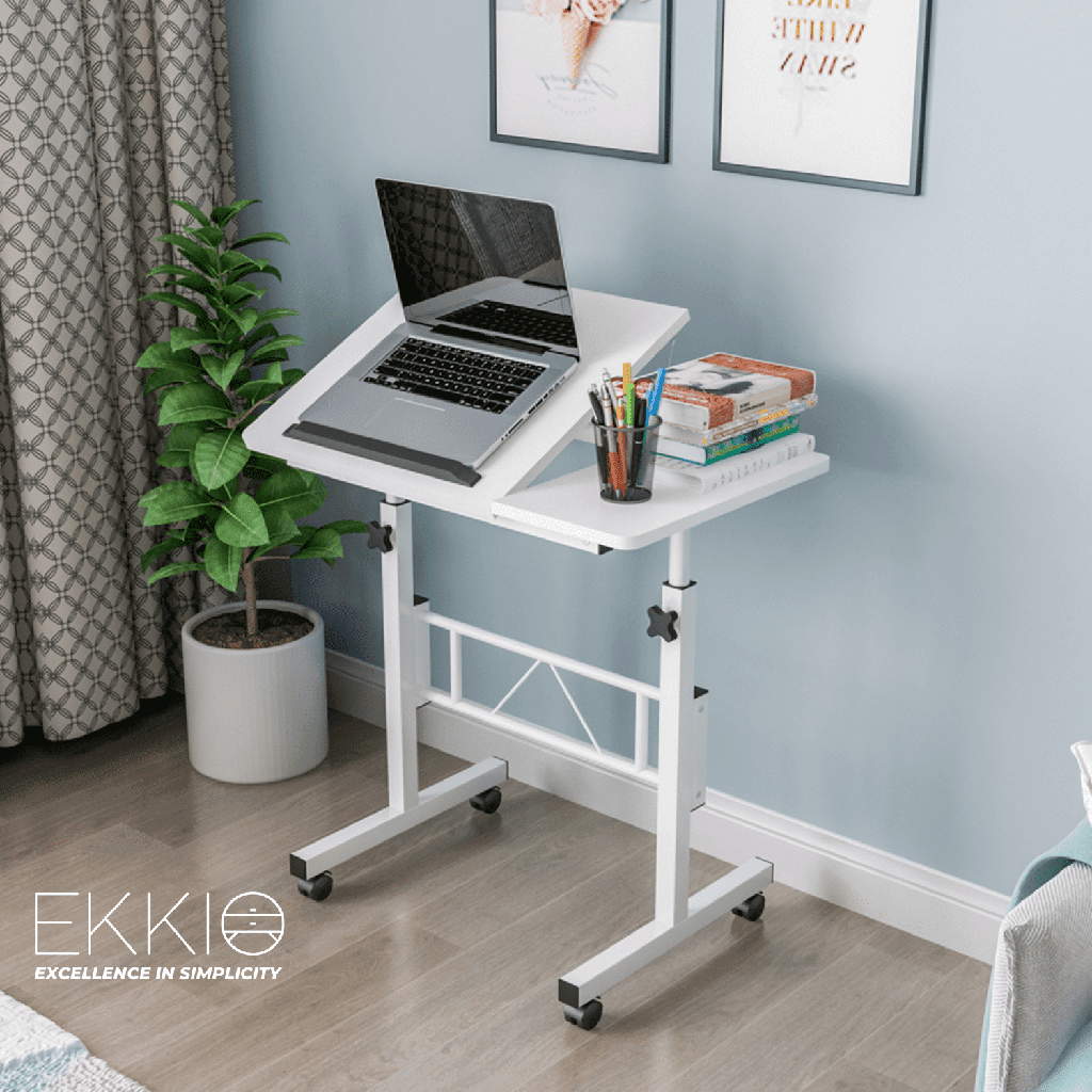 Buy EKKIO Mobile Desk Half Tilt White discounted | Products On Sale Australia