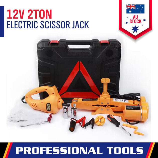 Buy Electric Car Jack Floor 2 Ton Electric Scissor Jack Car Repair Tool Heavy Duty | Products On Sale Australia