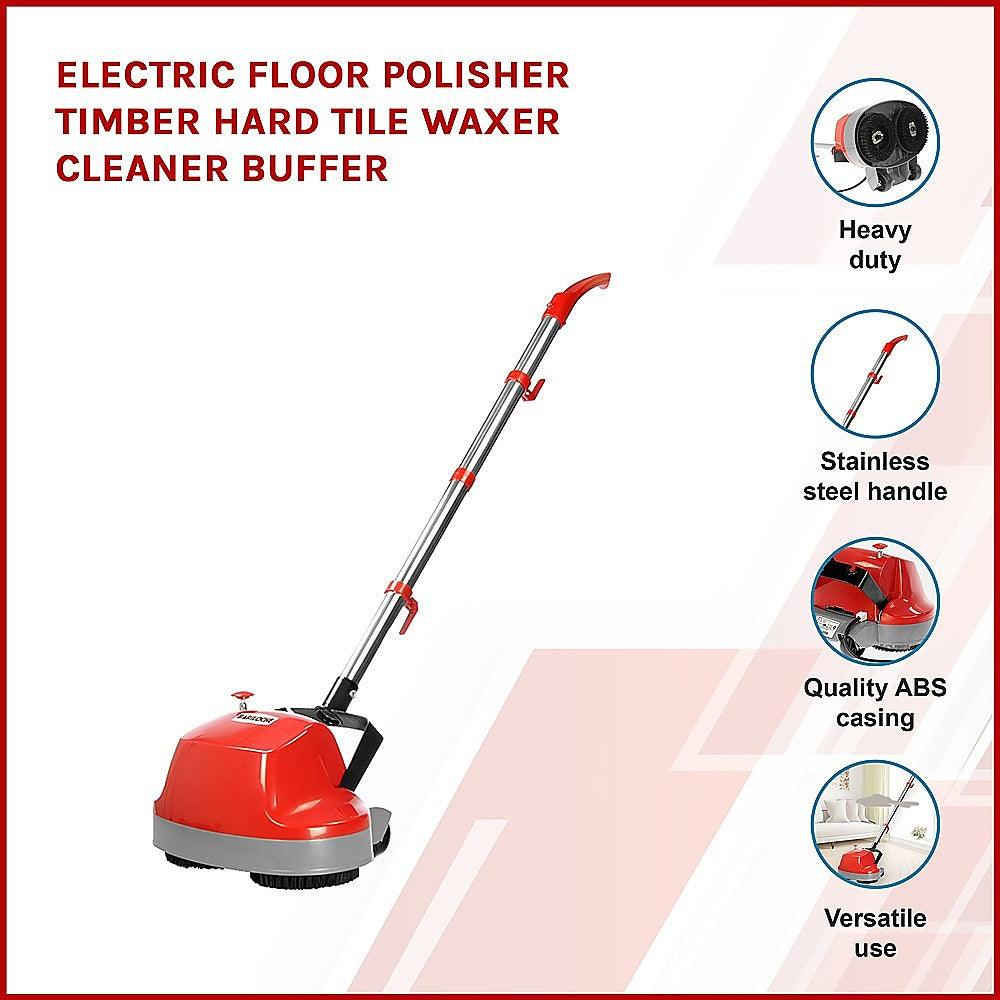 Buy Electric Floor Polisher Timber Hard Tile Waxer Cleaner Buffer discounted | Products On Sale Australia