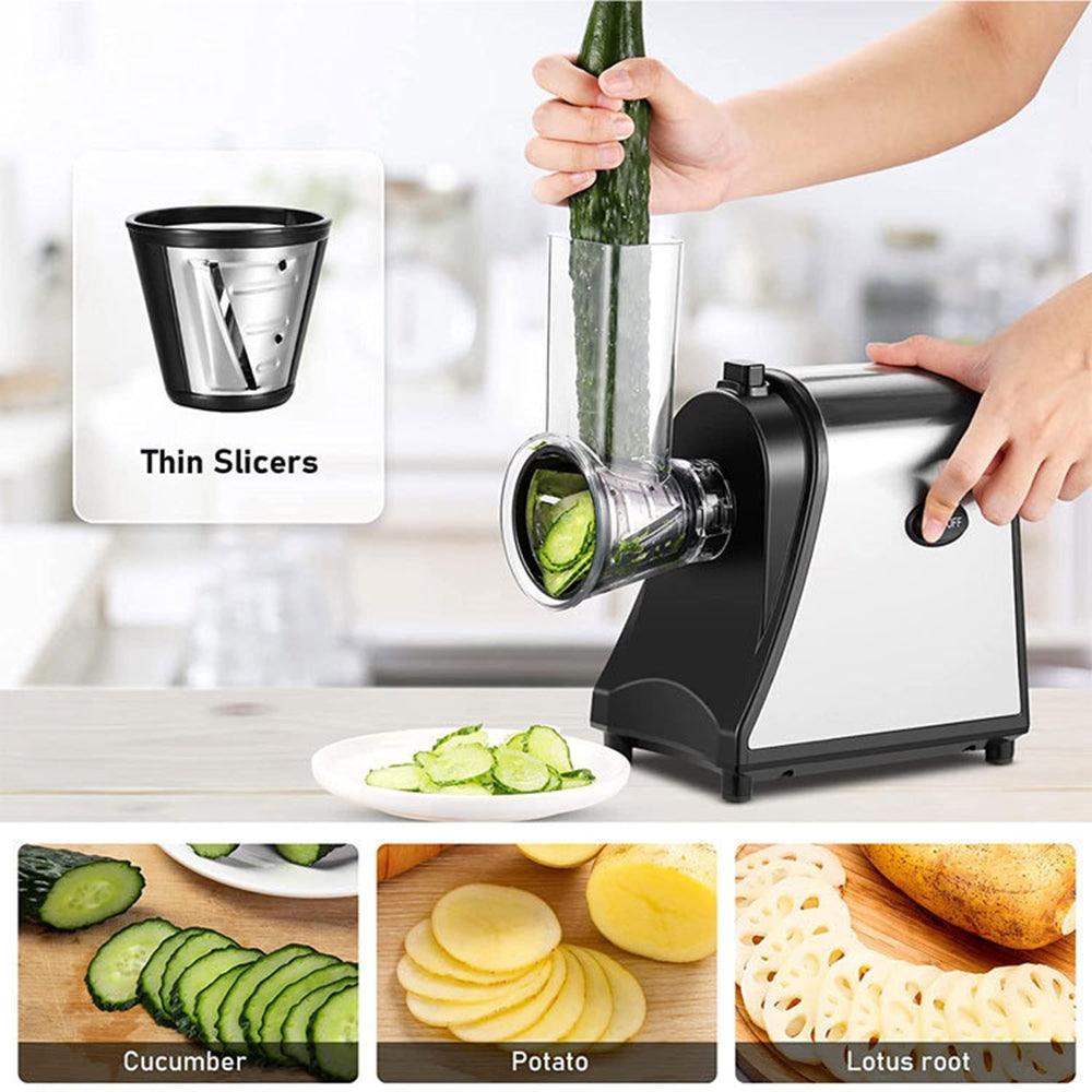 Buy Electric Grater Vegetable Food Rotary Drum Grater Chopper Slicer discounted | Products On Sale Australia