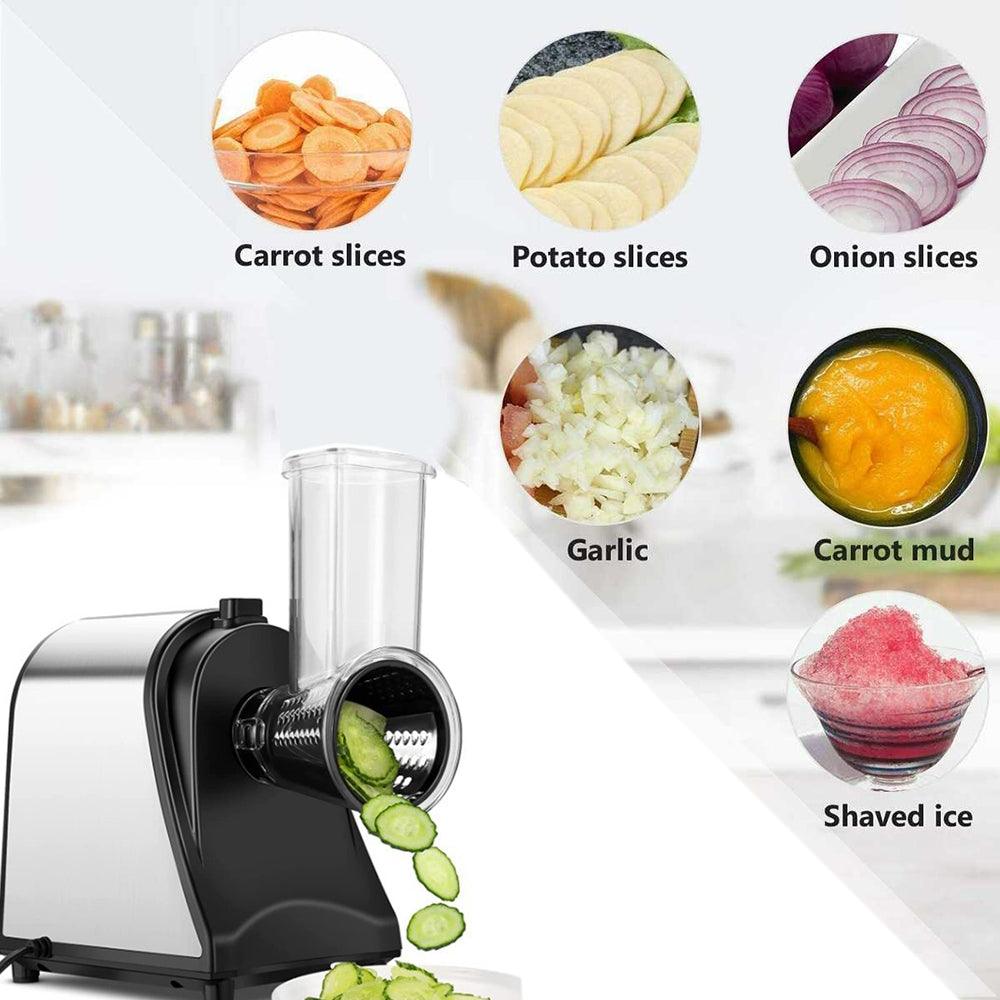 Buy Electric Grater Vegetable Food Rotary Drum Grater Chopper Slicer discounted | Products On Sale Australia