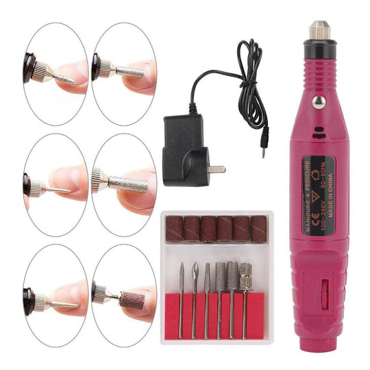 Buy Electric Nail Drill Bits 12File Tool Kit Machine Acrylic Manicure Art Pen Shaper discounted | Products On Sale Australia