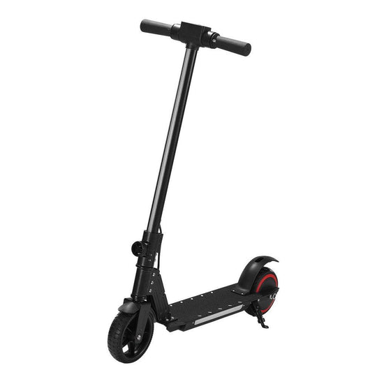 Buy Electric Scooter 130W 16KM/H LED Light Folding Portable Riding Commuter Black discounted | Products On Sale Australia