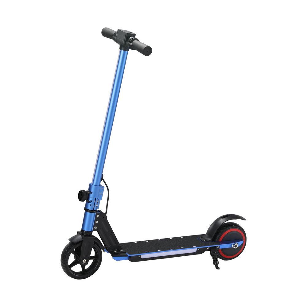 Buy Electric Scooter 130W 16KM/H LED Light Folding Portable Riding Commuter Blue discounted | Products On Sale Australia