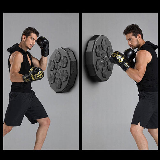 Buy Electronic Music Boxing Wall Target Training Smart Wall Mounted Combat AU with Adult Gloves discounted | Products On Sale Australia