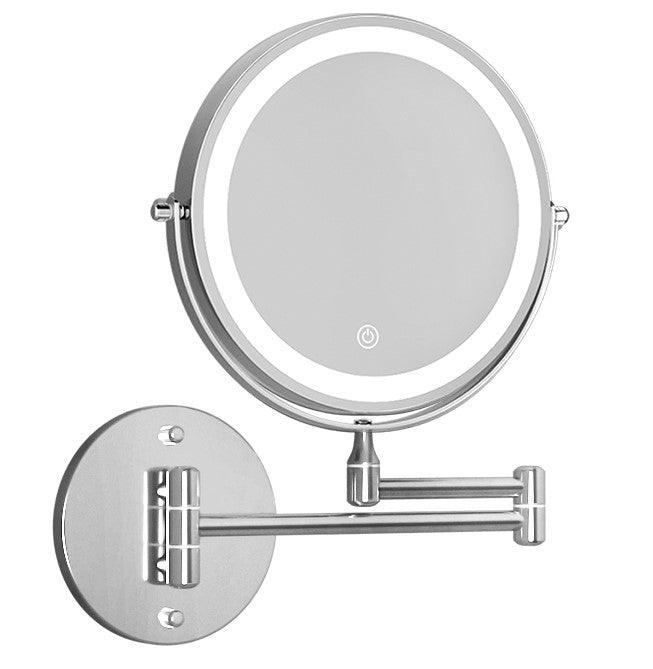 Buy Embellir Extendable Makeup Mirror 10X Magnifying Double-Sided Bathroom Silver discounted | Products On Sale Australia