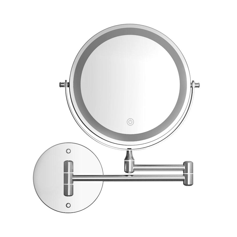 Buy Embellir Extendable Makeup Mirror 10X Magnifying Double-Sided Bathroom Silver discounted | Products On Sale Australia