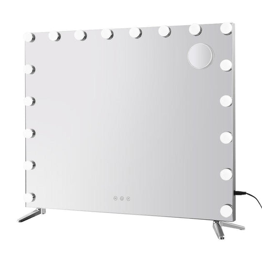 Buy Embellir Makeup Mirror 80x65cm Hollywood Vanity with LED Light Tabletop Wall discounted | Products On Sale Australia