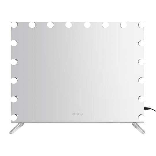 Buy Embellir Makeup Mirror 80x65cm Hollywood Vanity with LED Light Tabletop Wall discounted | Products On Sale Australia