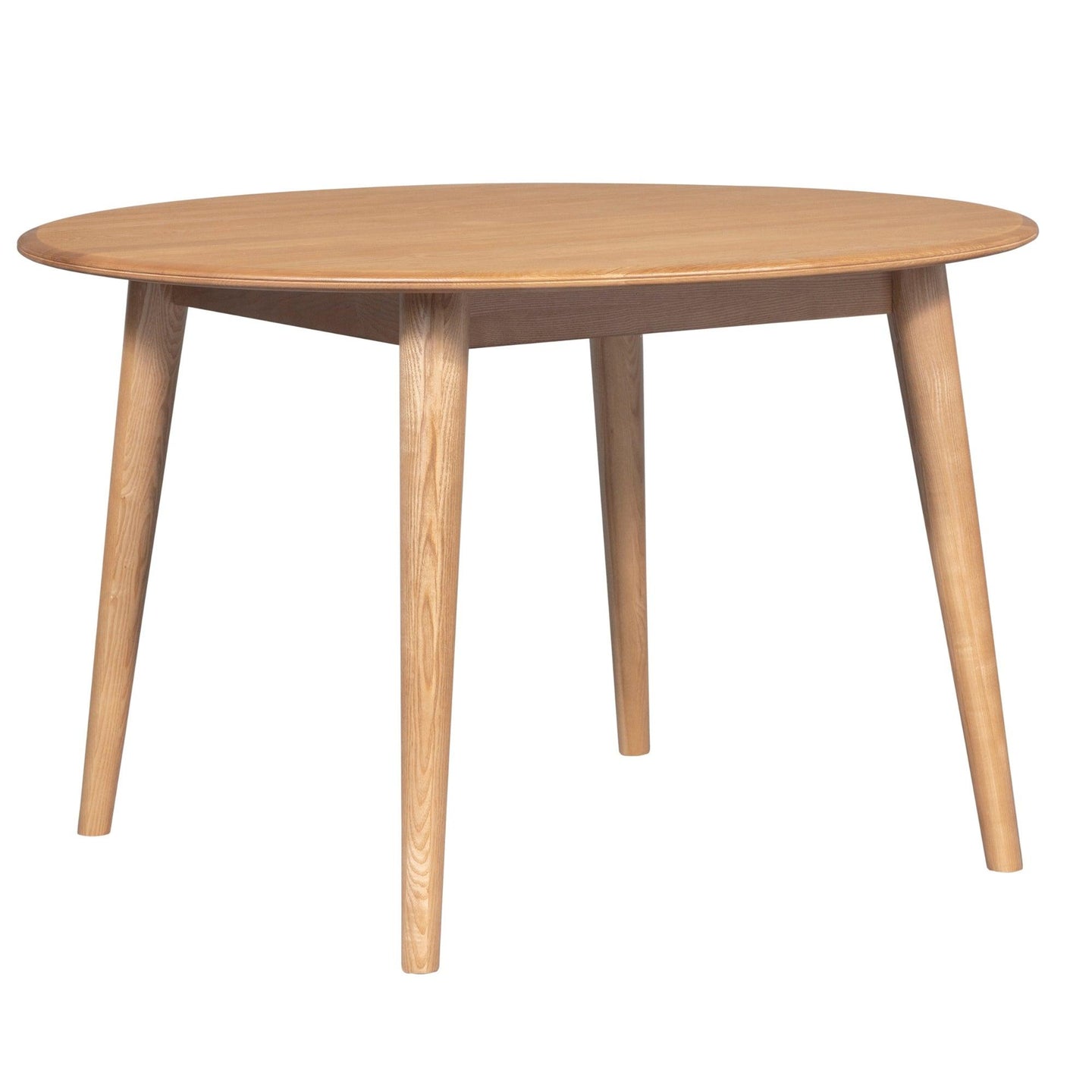 Buy Emilio 120cm Round Dining Table Scandinavian Style Solid Ash Wood Oak discounted | Products On Sale Australia
