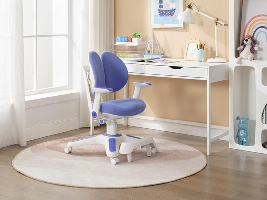 Buy Ergonomic Children Kids Study Desk and Chair Set Height Adjustable - Blue discounted | Products On Sale Australia